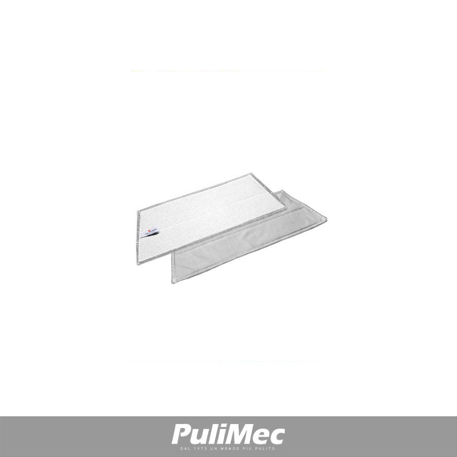 PANNO ULTRA-MICROFIBRA CON SUPPORTO PER SISTEMA A VELCRO CM.30 PER PULIZIA VETRI E SUPERFICI LUCIDE