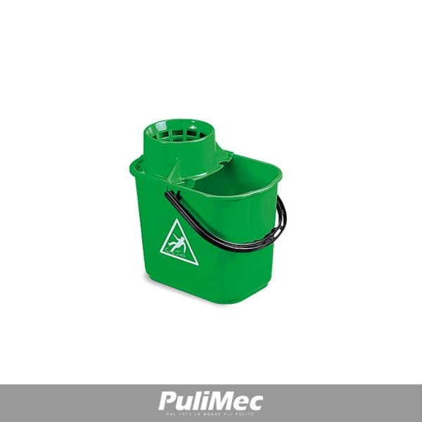 MASTER LUX SECCHIO LT.16 VERDE COMPLETO DI STRIZZINO ALTO
