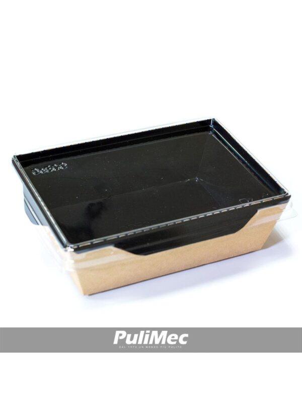 CONTENITORE ECO BURGER XL 112x112x112 mm BLACK 1404 ml