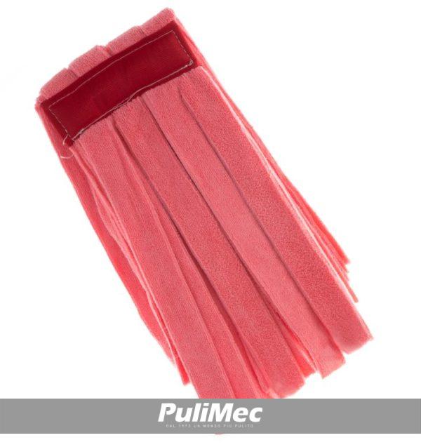STRIPE MOP - mop in strisce di tessuto mibrofibra colorata colore ROSSO GR. 250