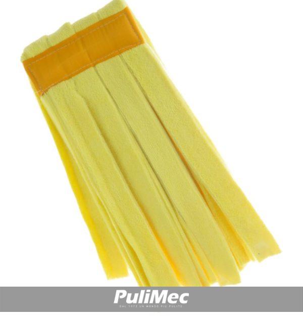 STRIPE MOP - mop in strisce di tessuto mibrofibra colorata colore GIALLO GR. 250