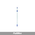 ASTA TELESCOPICA IN ALLUMINIO PZ.2X2,00 MT. C/IMPUGNATURA, GHIERA E CONO BLU