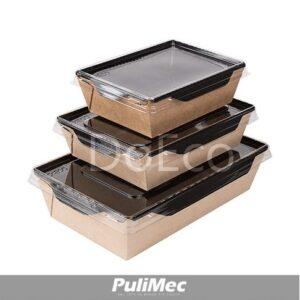 CONTENITORE ECO BURGER XL 112x112x112 mm BLACK 1404 ml